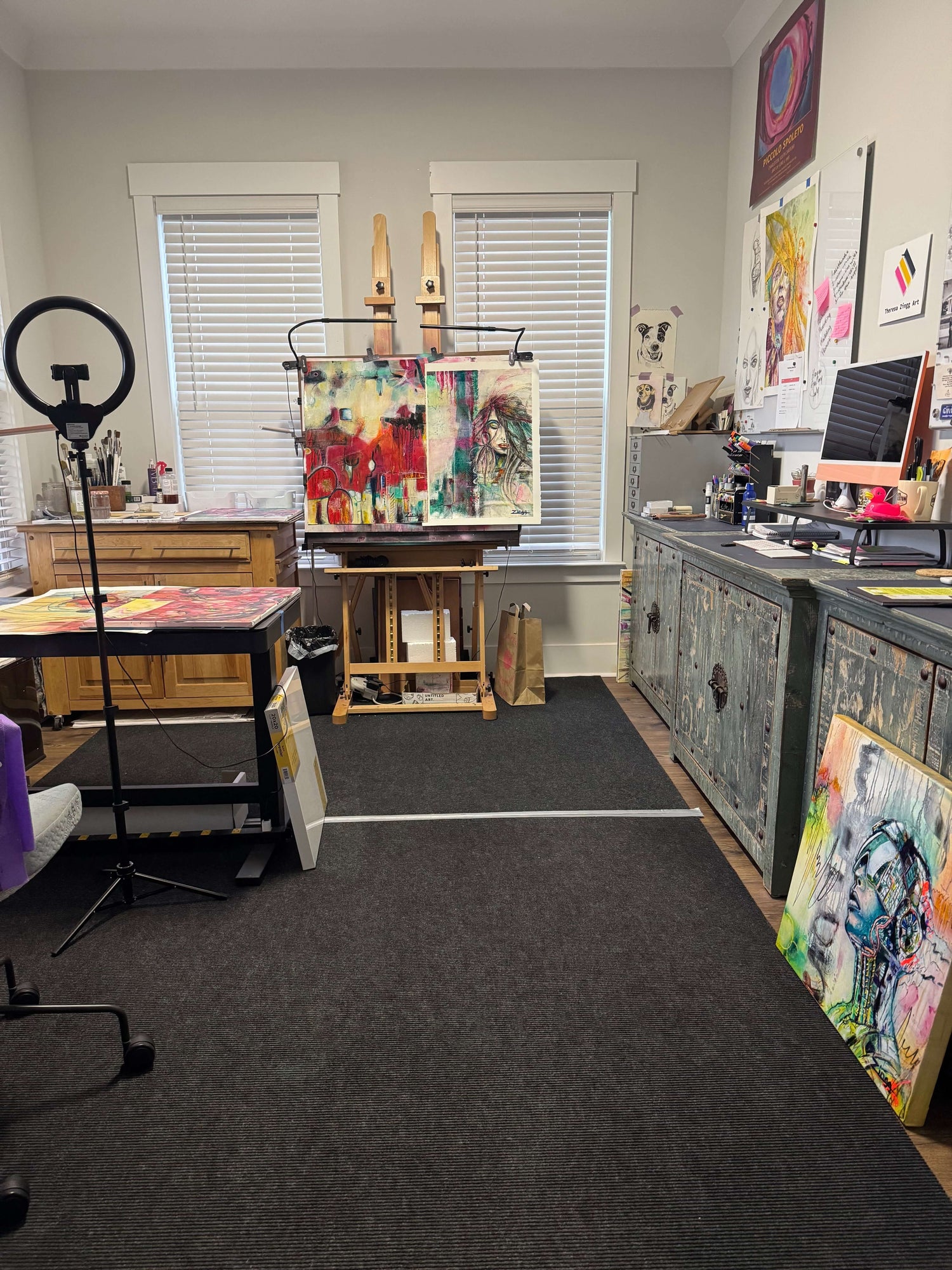 Expressive Abstract Oil Painting