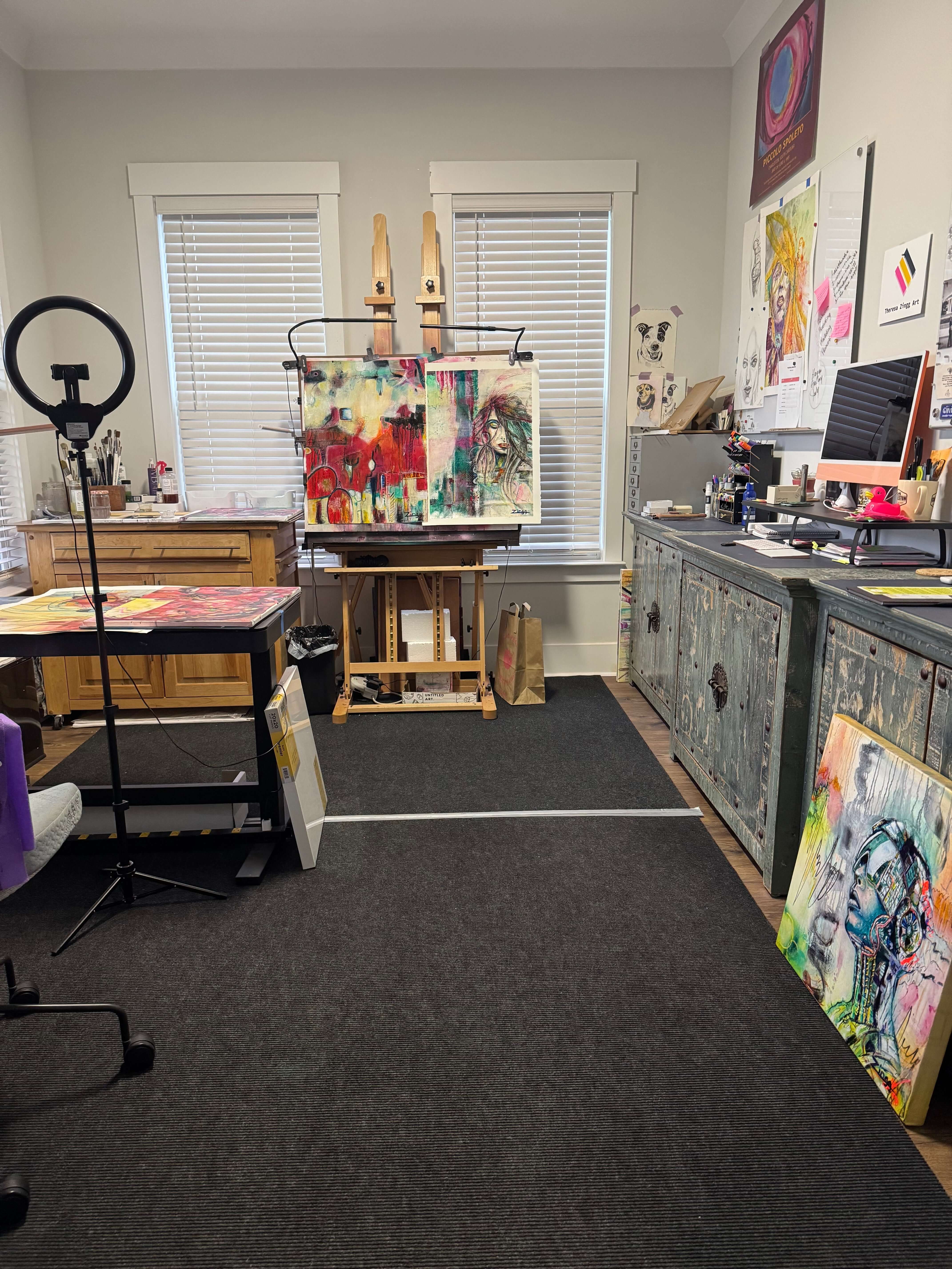 Expressive Abstract Oil Painting