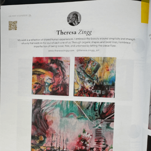 Artist Close-up Magazine - Featuring Theresa Zingg's Vibrant Artwork-Theresa Zingg Store