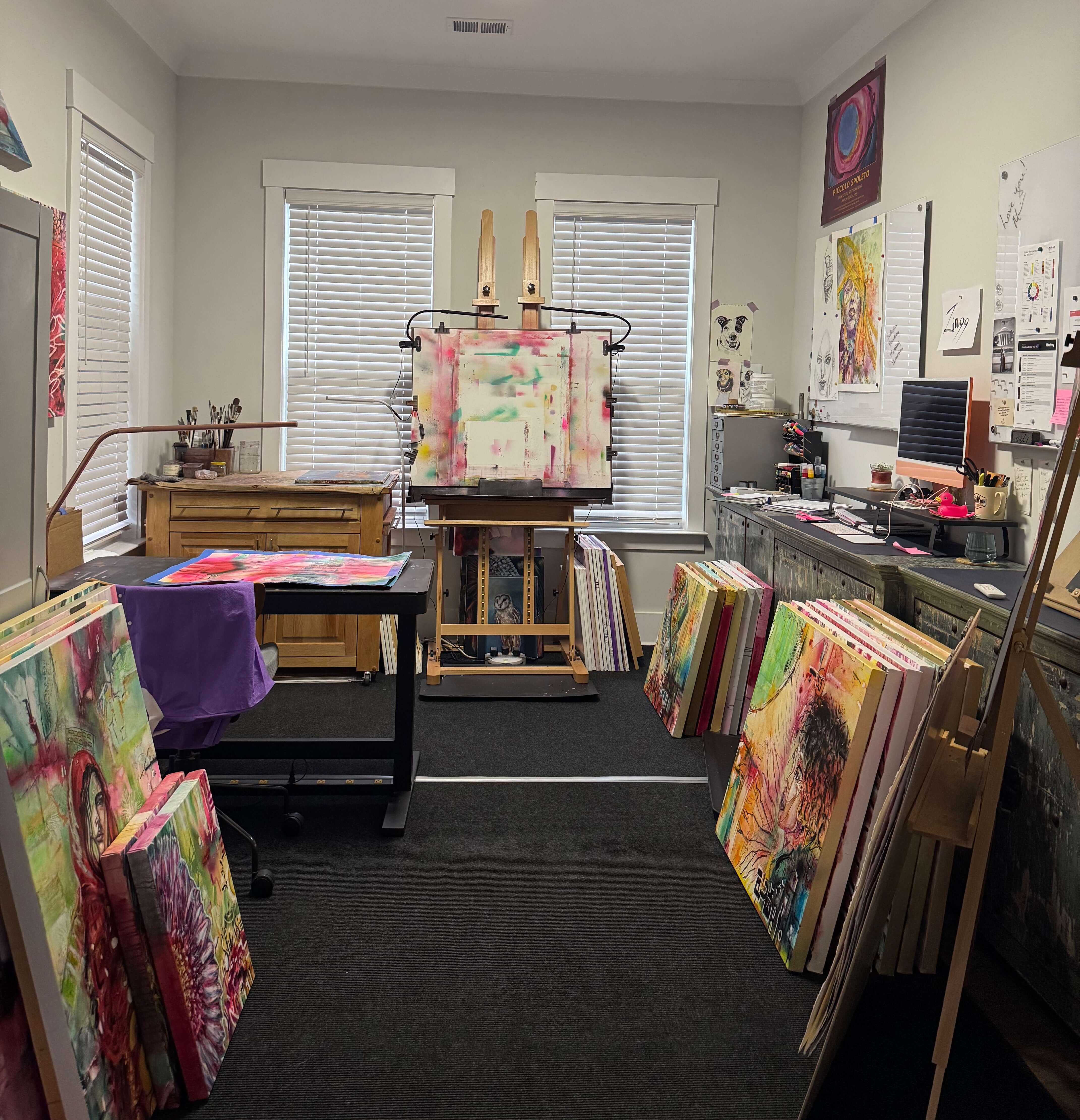 Expressive Abstract Oil Painting