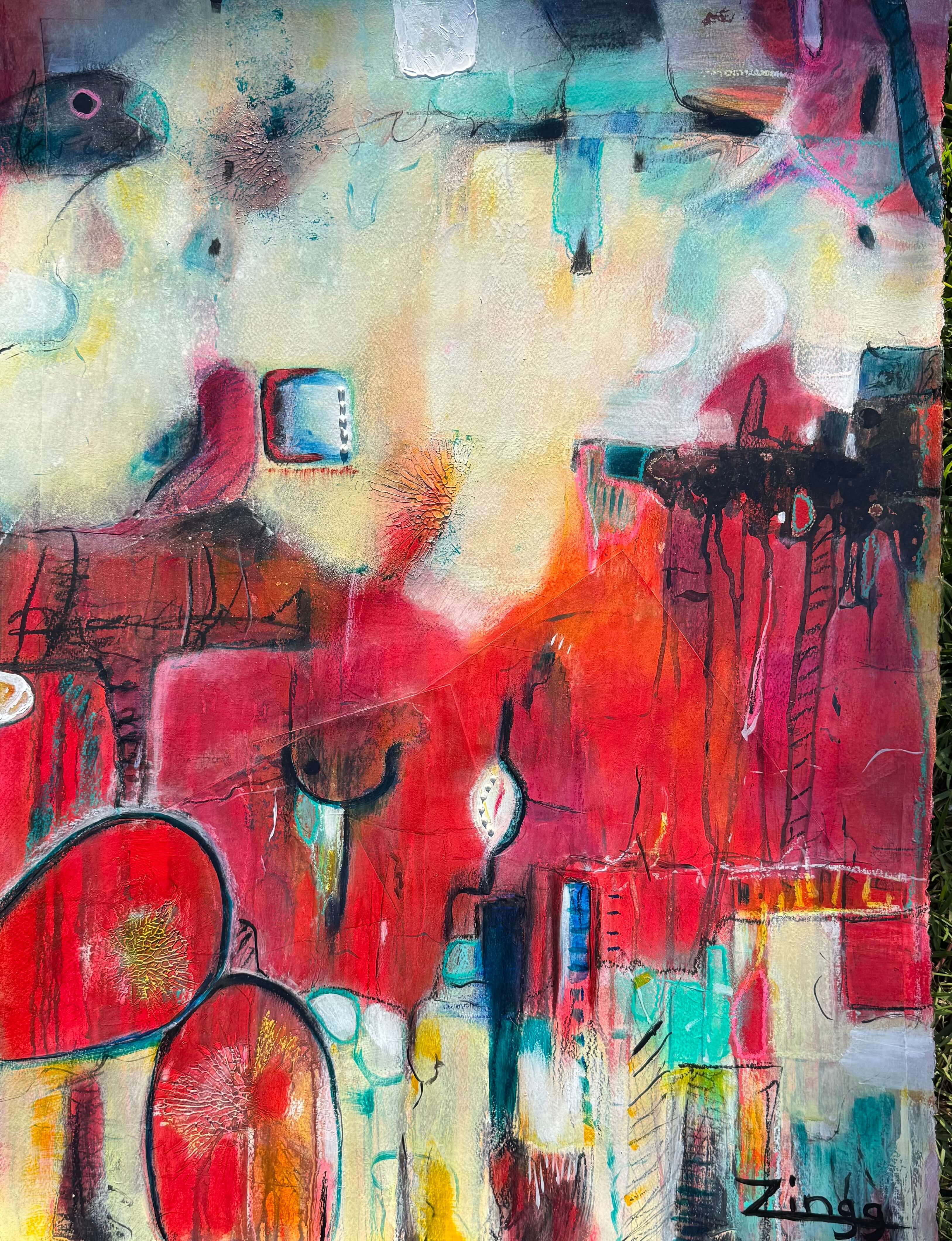 Bold Abstract Oil Painting