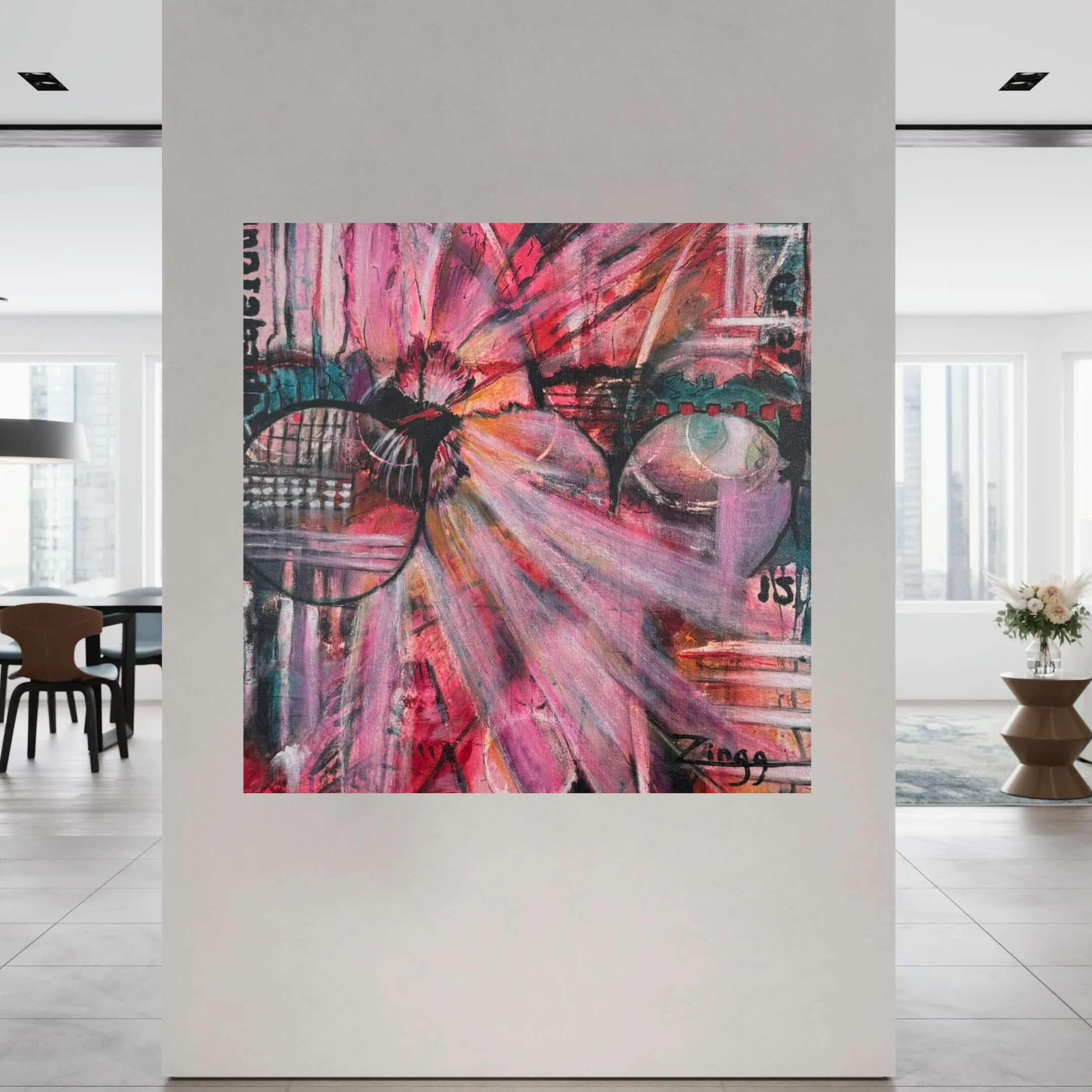 Bold Abstract Oil Painting