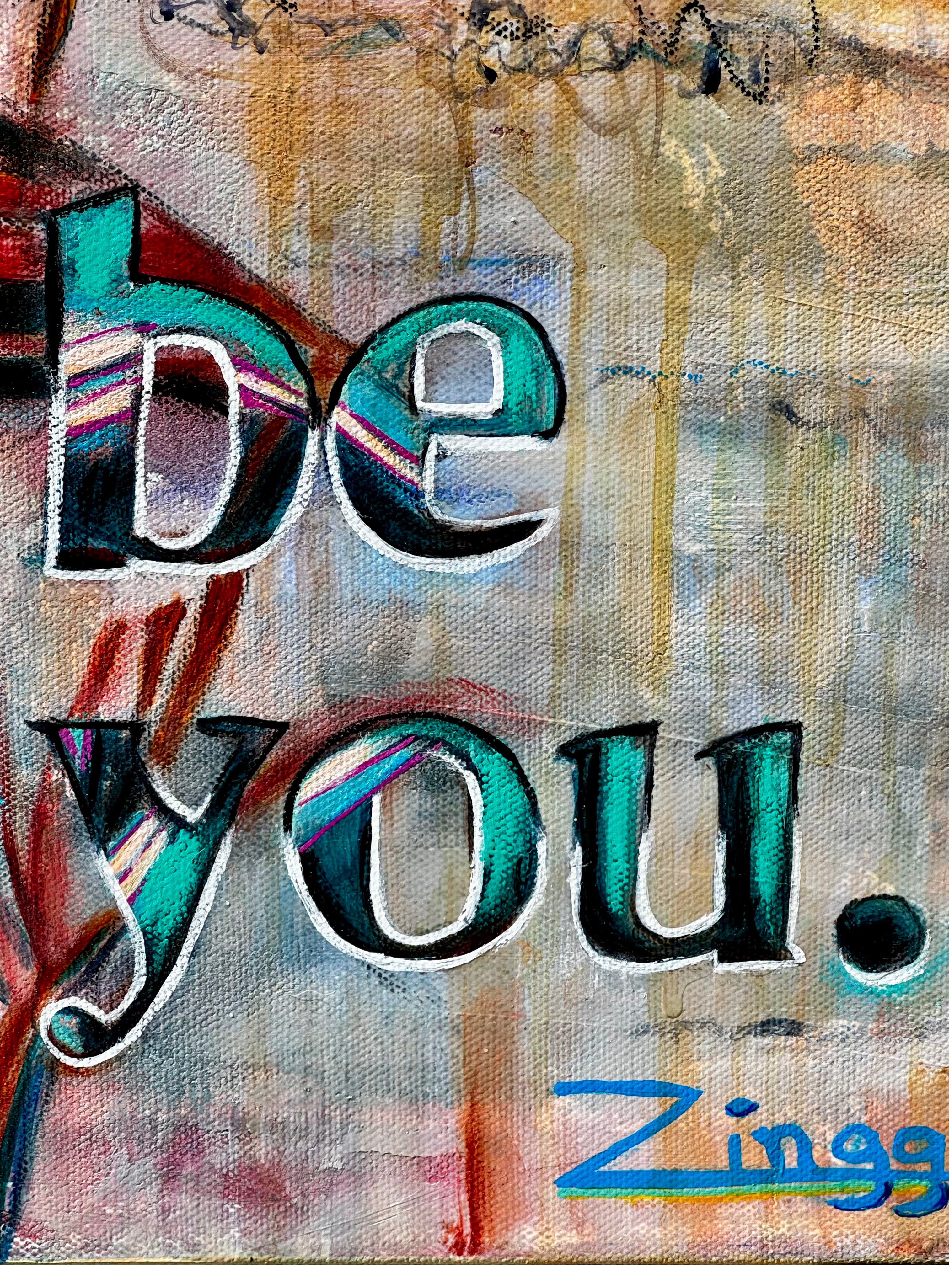 "Be You: Frida" | 24x30 inch Contemporary Oil Painting by Theresa Zingg