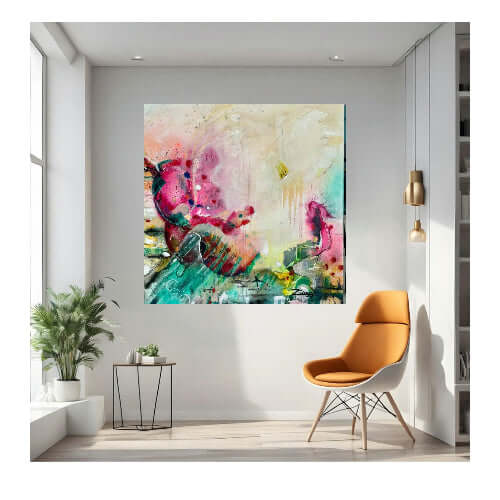Modern Abstract Oil on Canvas