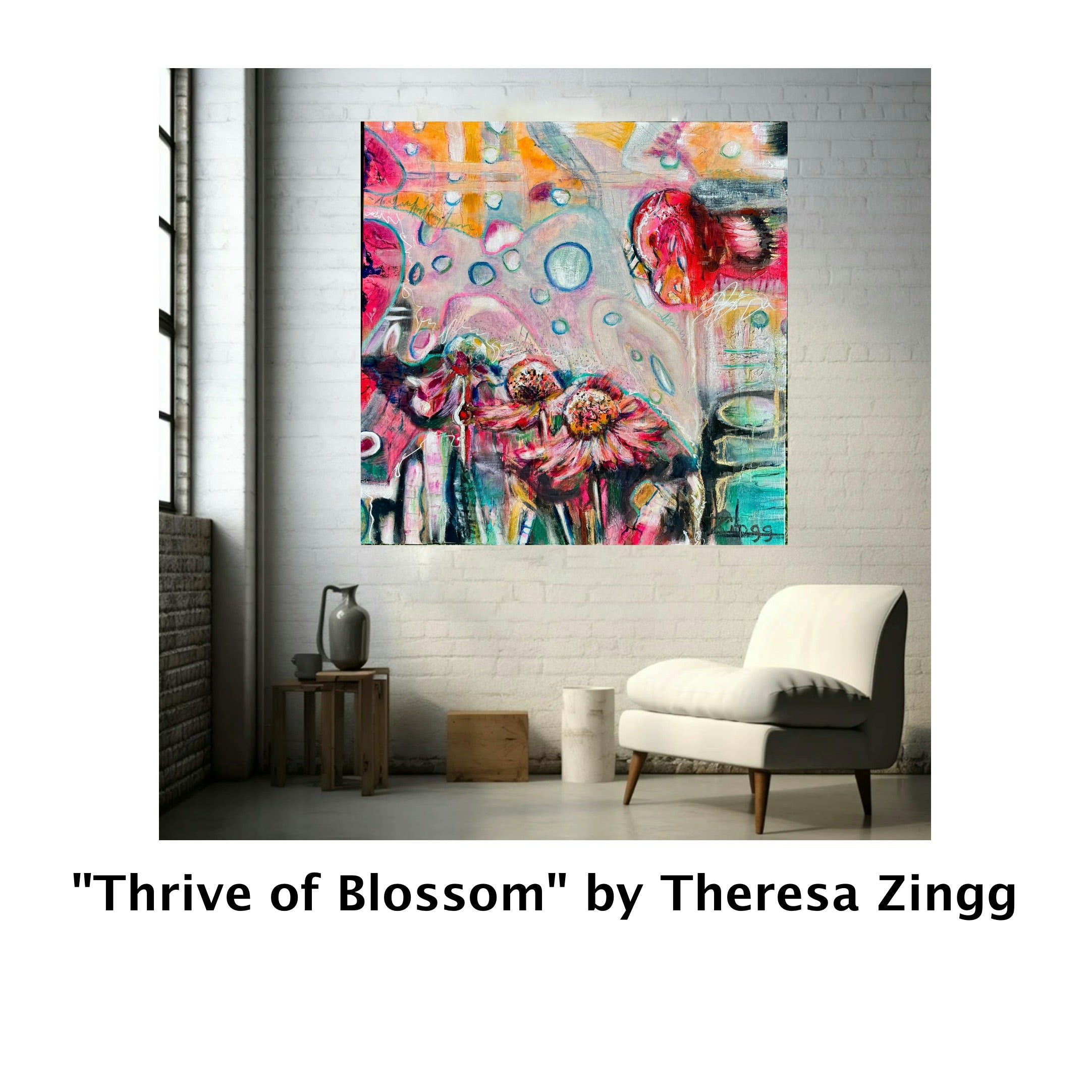 Colorful Abstract Oil Painting