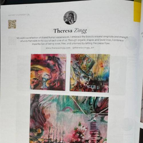 Artist Close-up Magazine - Featuring Theresa Zingg's Vibrant Artwork-Theresa Zingg Store