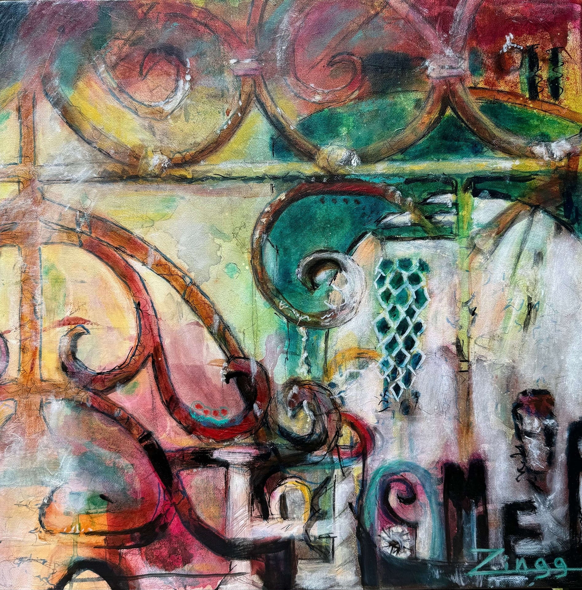 Fine Art Giclee Print for "Charleston Gate - To the Garden" by Theresa Zingg