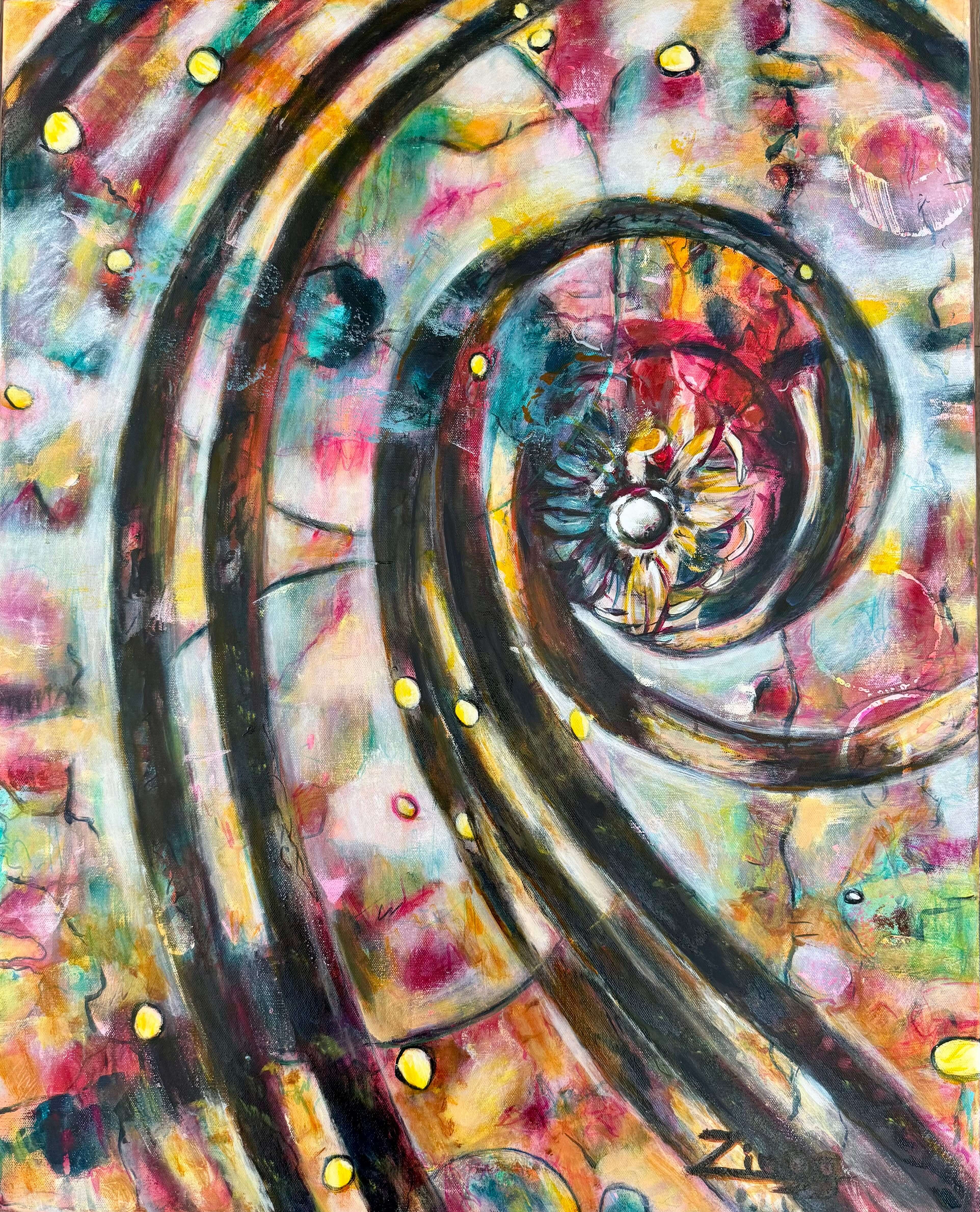 Bold Abstract Oil Painting