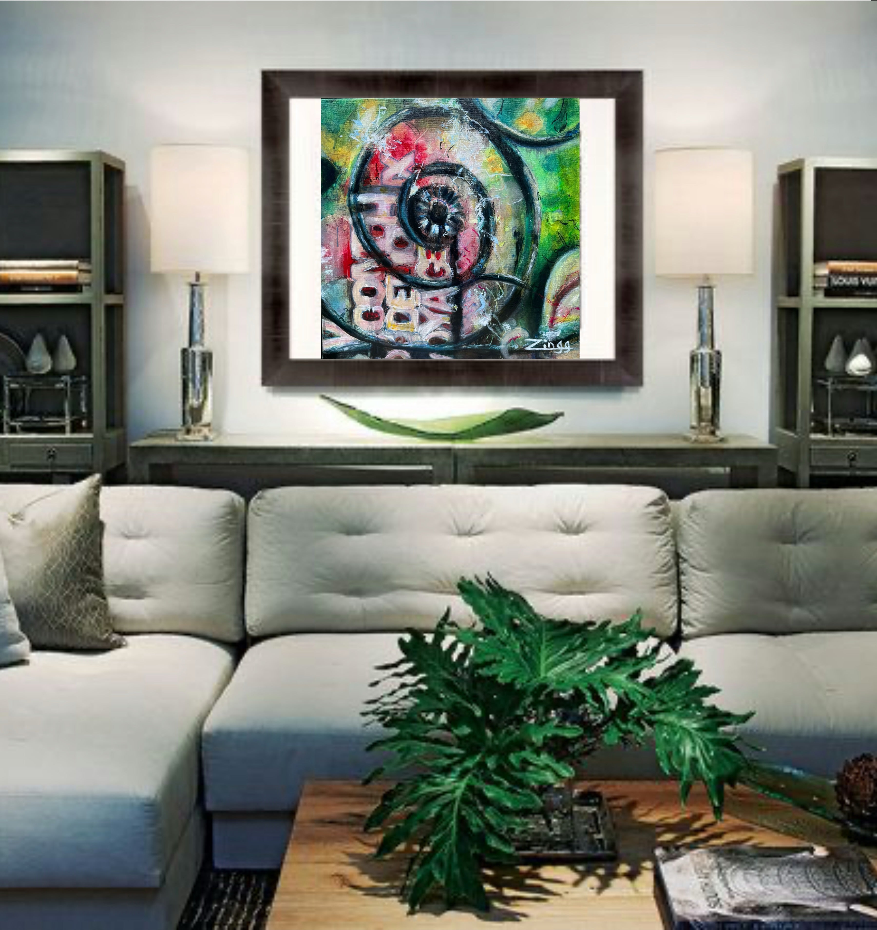 Bold Abstract Oil Painting