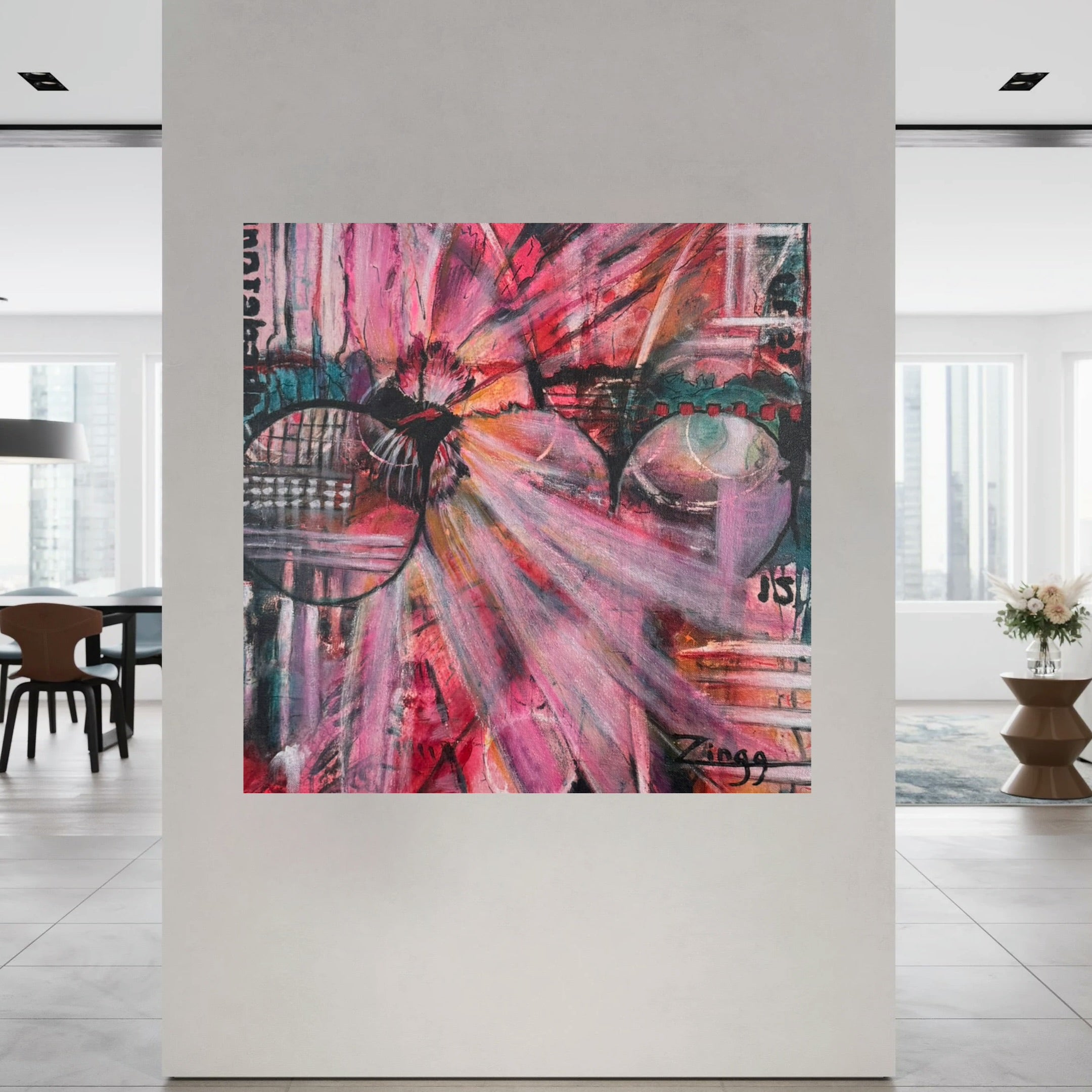 Bold Abstract Oil Painting