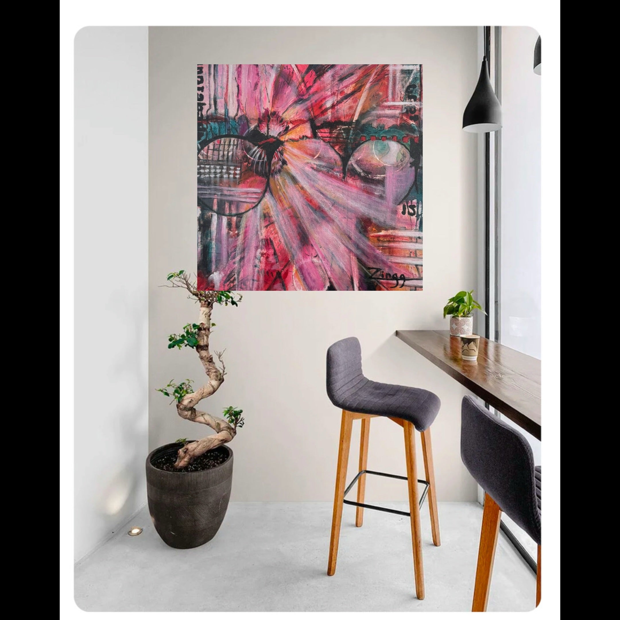 Bold Abstract Oil Painting