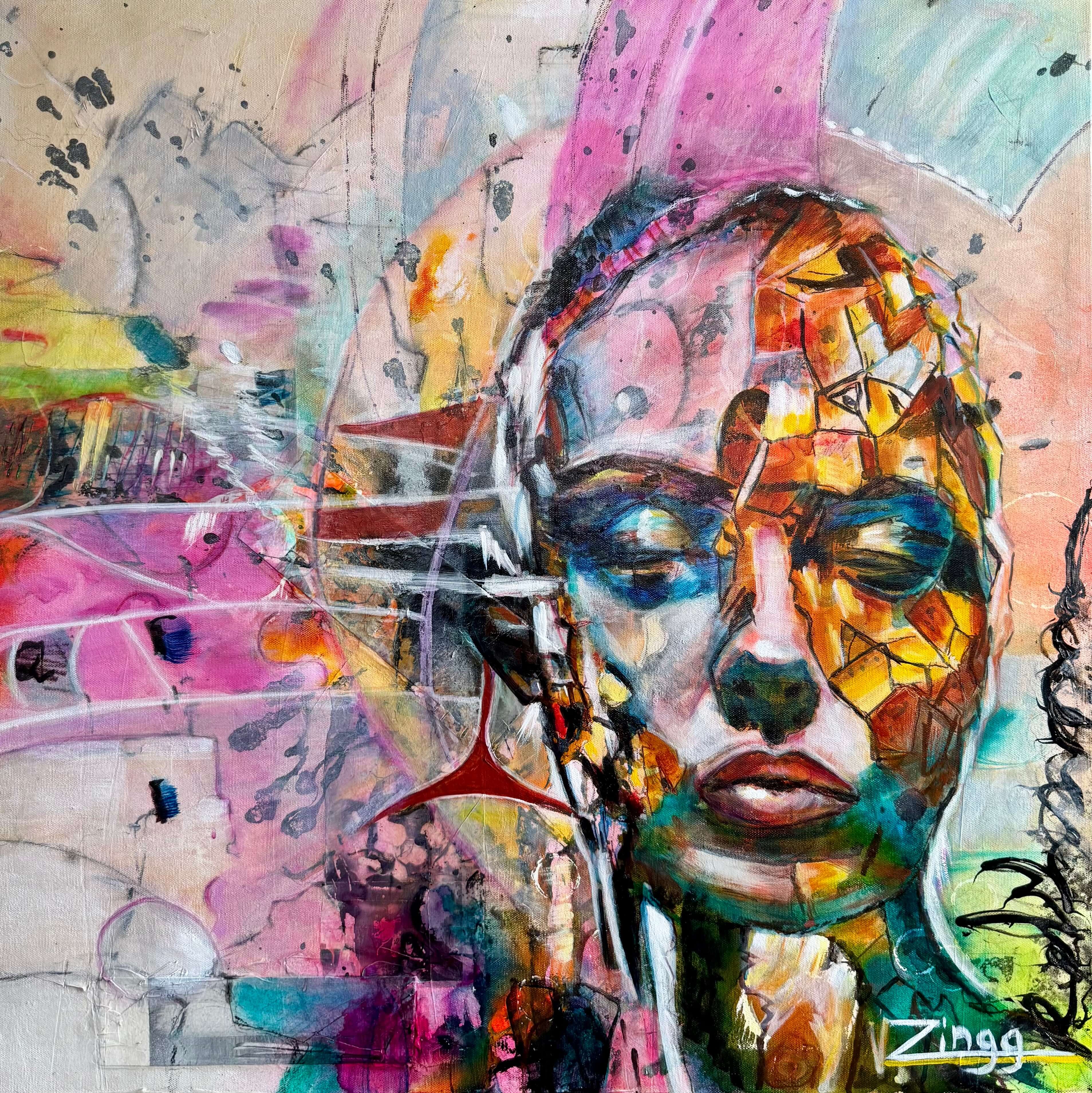Original Abstract Oil Painting