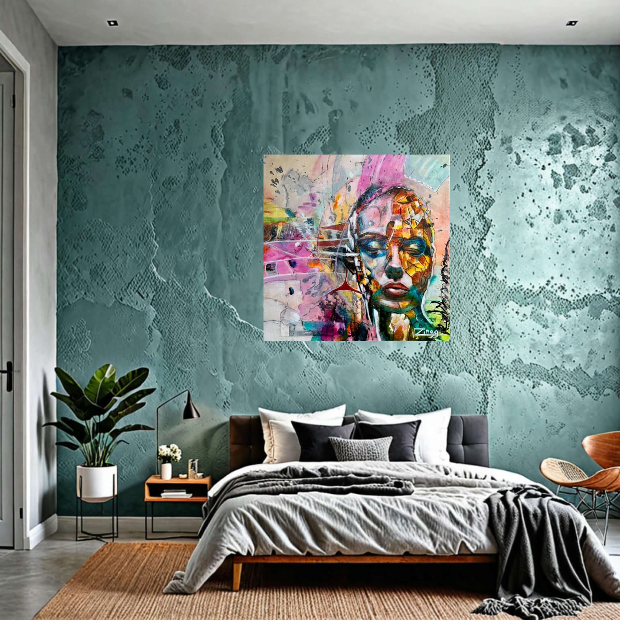 Original Abstract Oil Painting