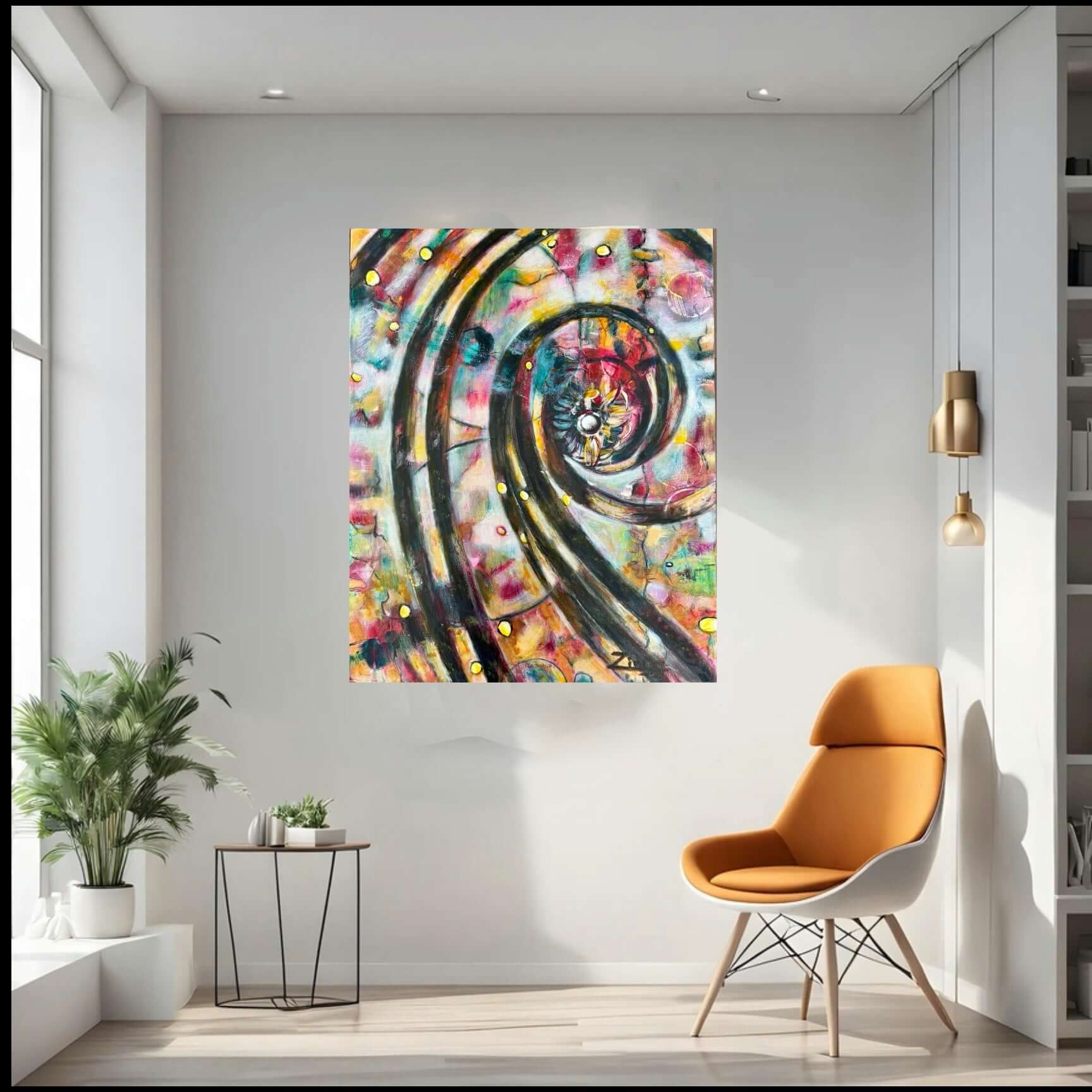 Bold Abstract Oil Painting