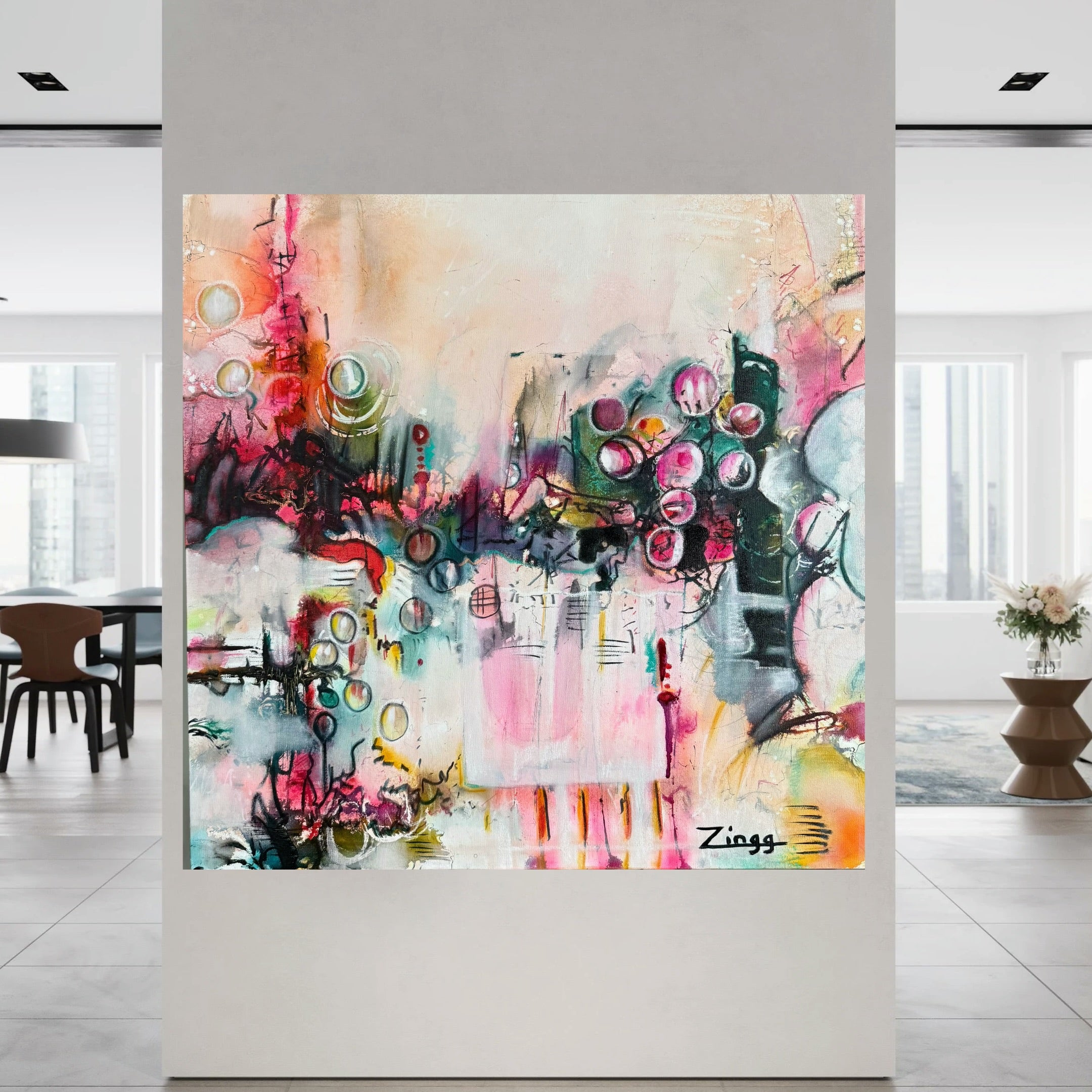 Luminous Abstract Canvas
