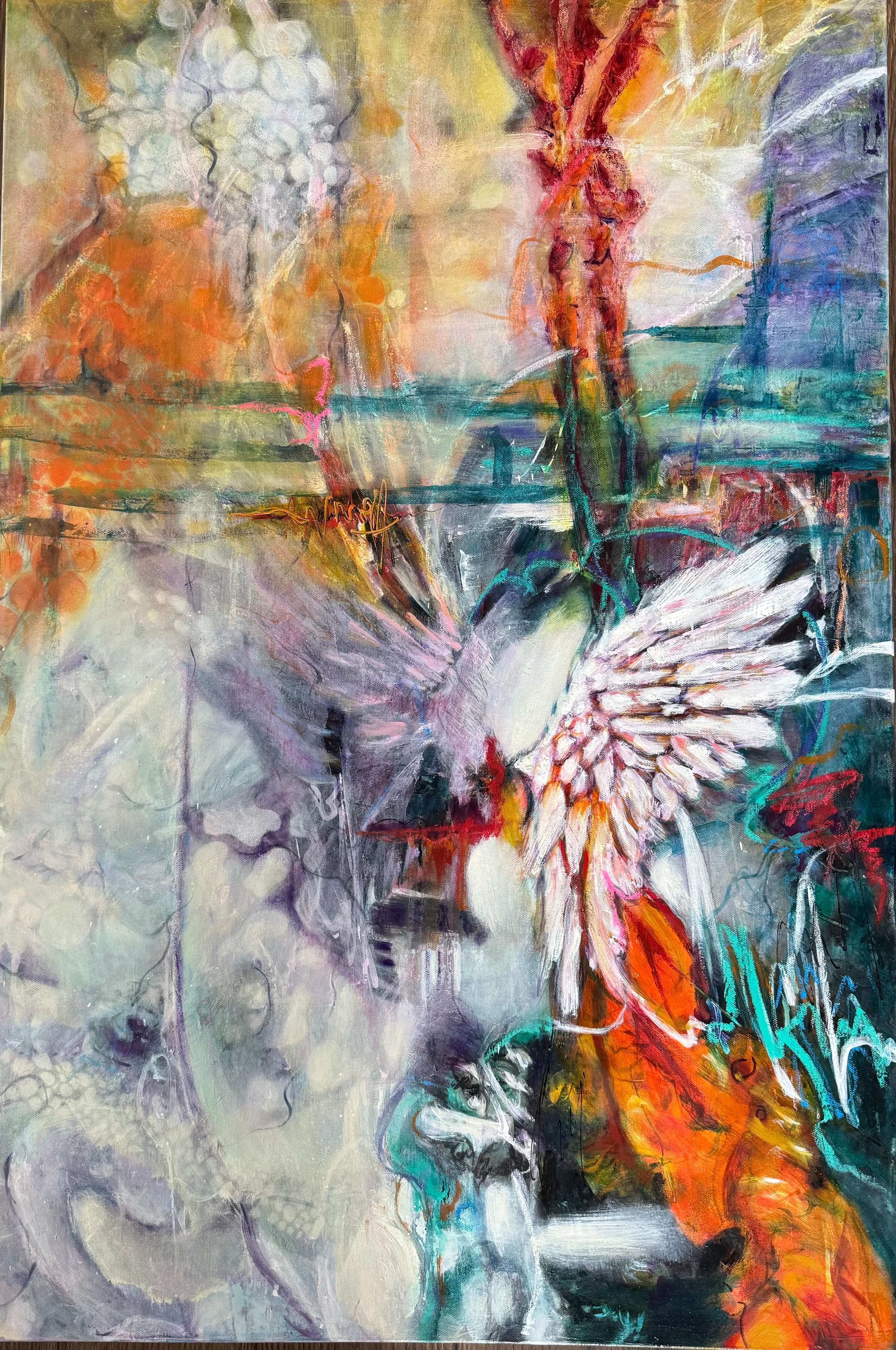 Bold Abstract Oil Painting | Whispers in Flight Canvas in oil