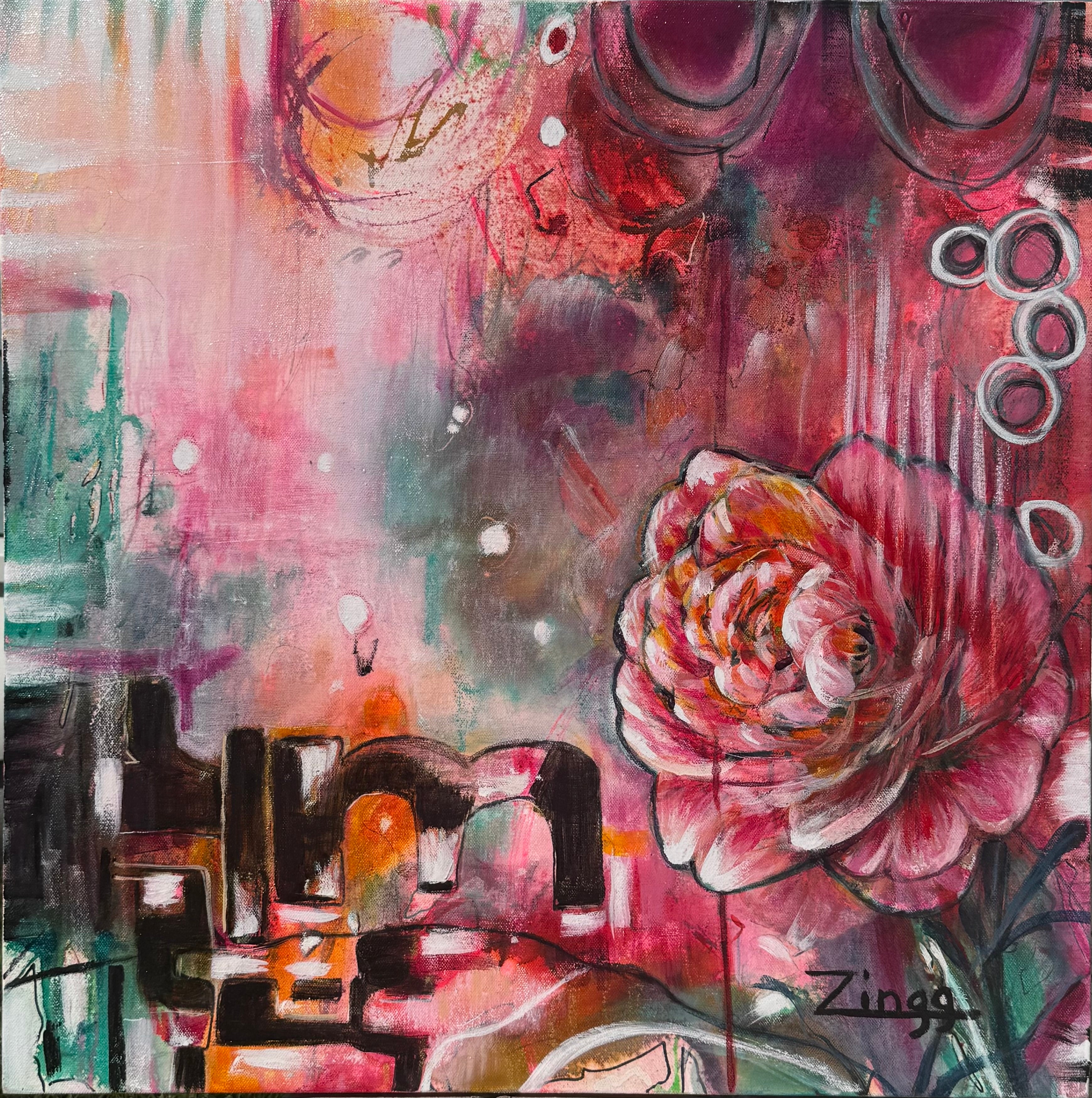 Minimalist Contemporary Abstract | Alluring Delicately by Zingg