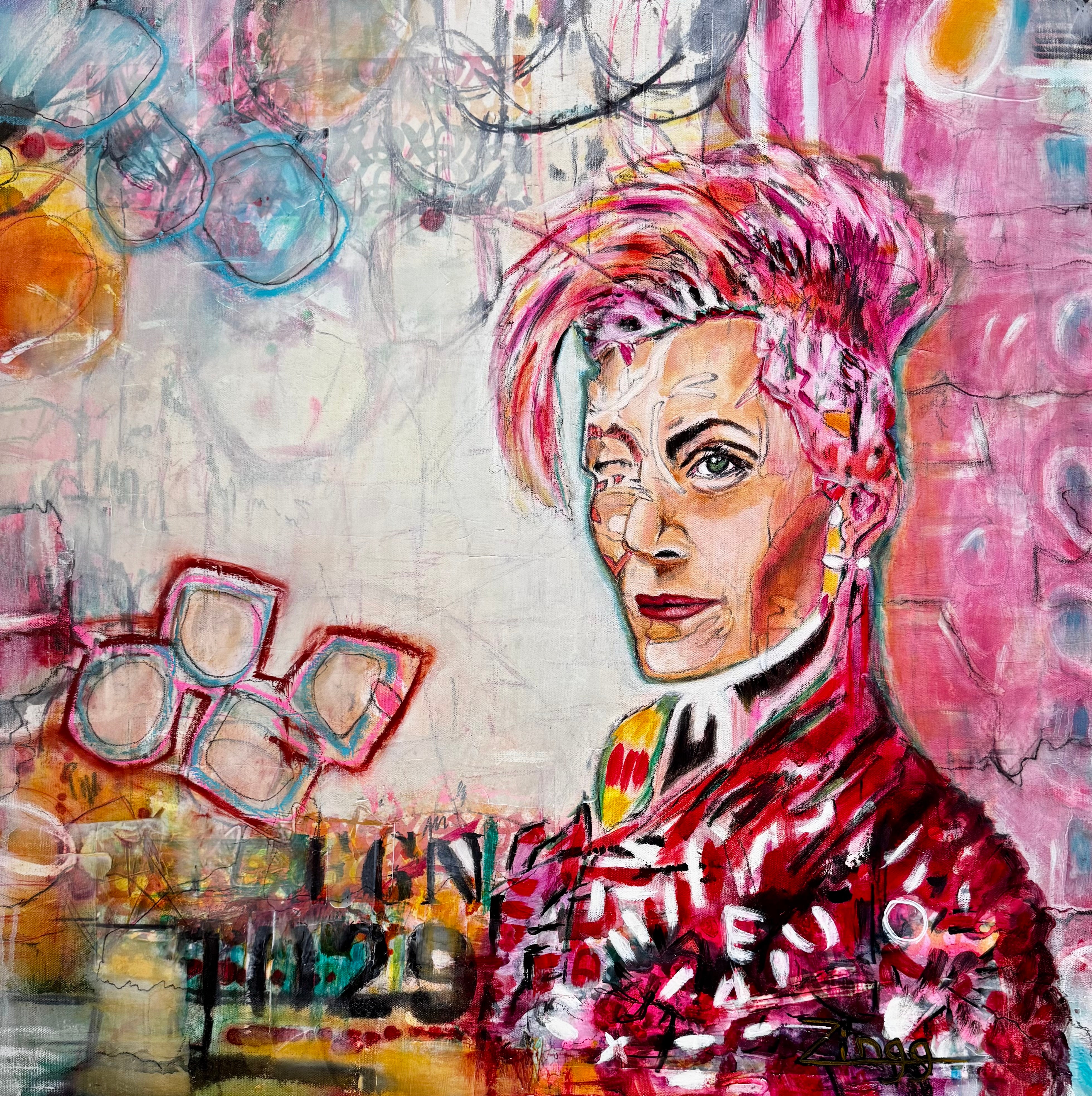 Verging in the Purpose | Contemporary Abstract by Theresa Zingg