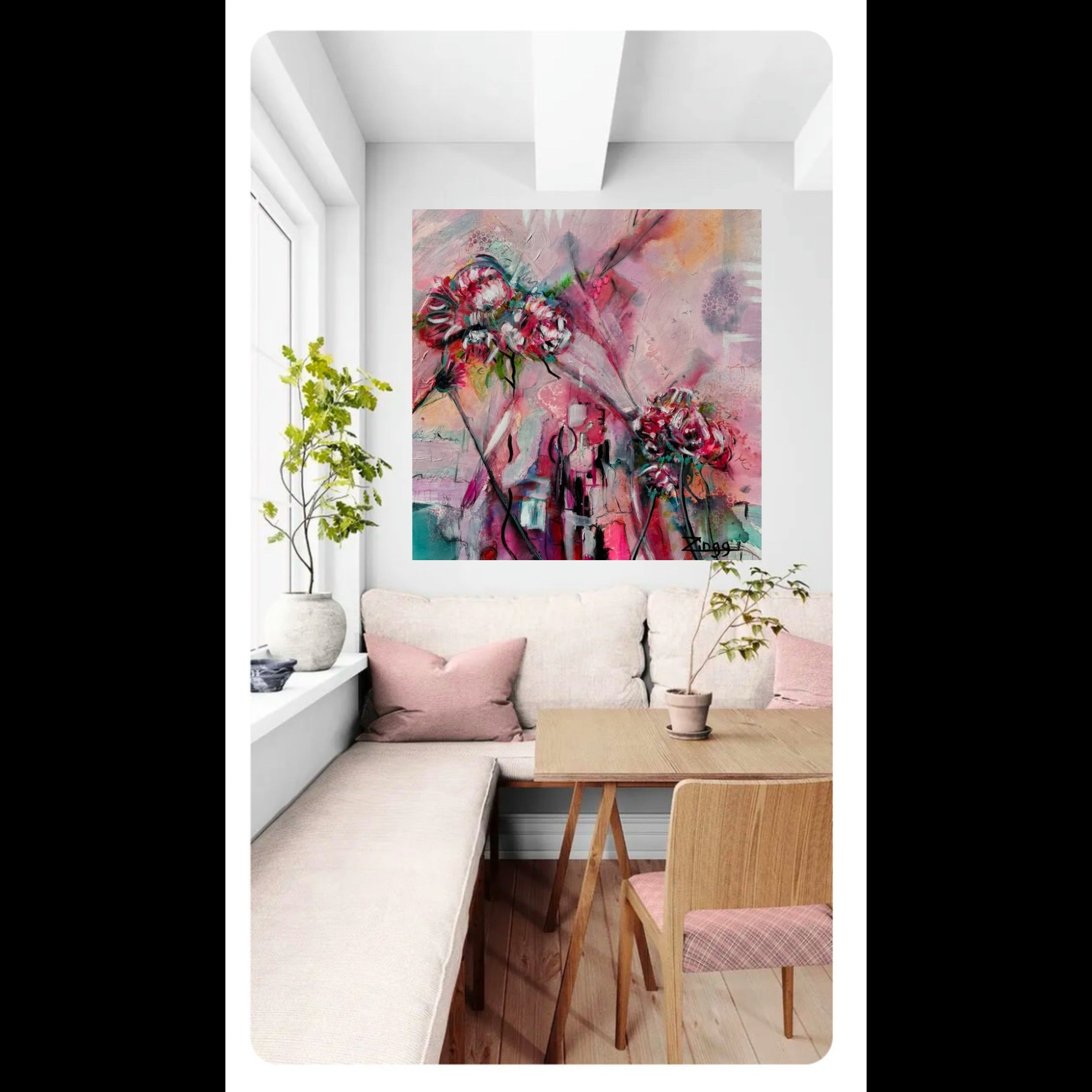 Nature-Inspired Abstract Oil Painting