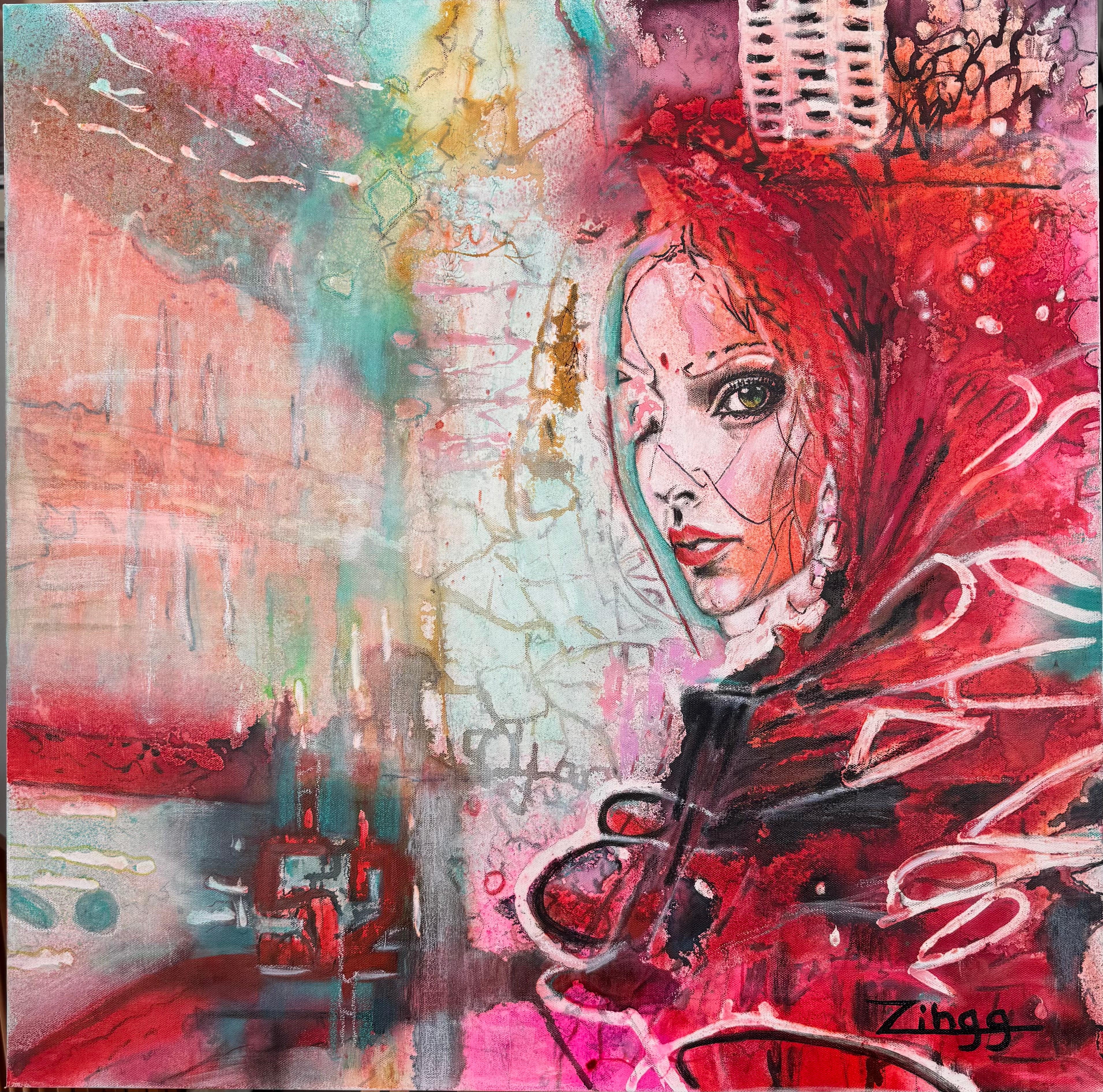 Bold Abstract Oil Painting