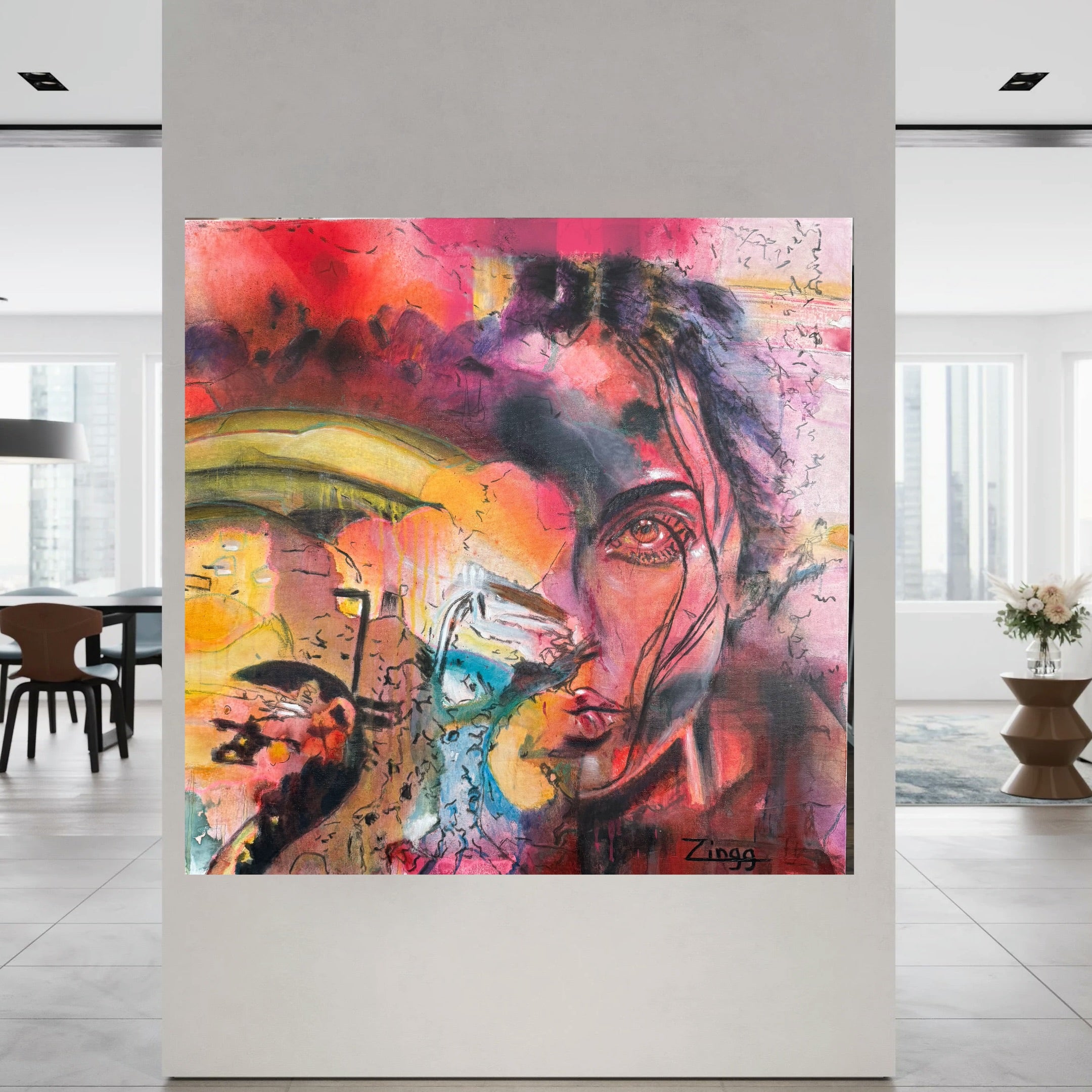 Expressive Abstract Canvas