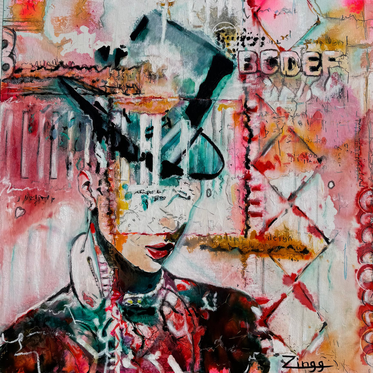 Expressive Abstract Mixed Media by Theresa Zingg
