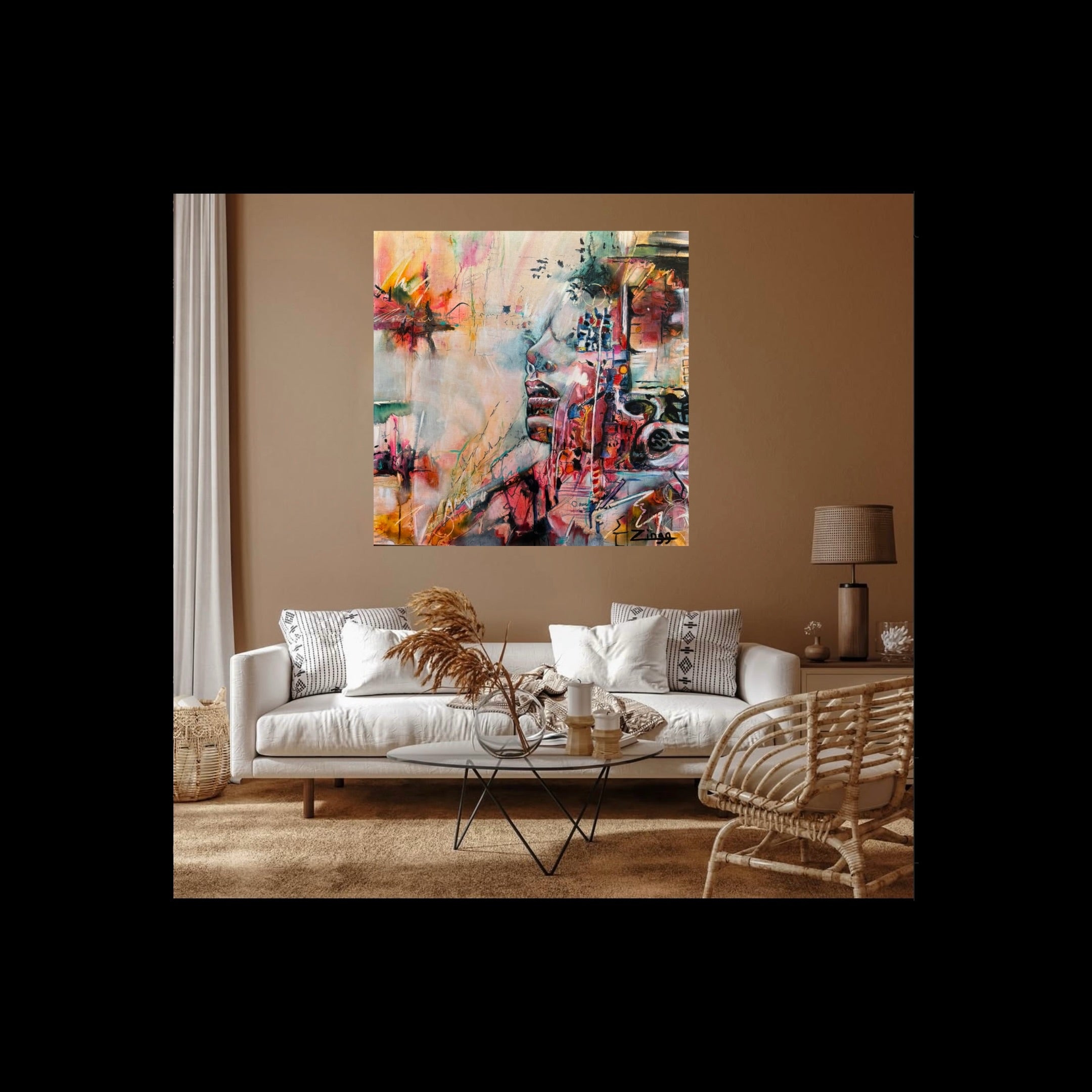 Textured Abstract Painting