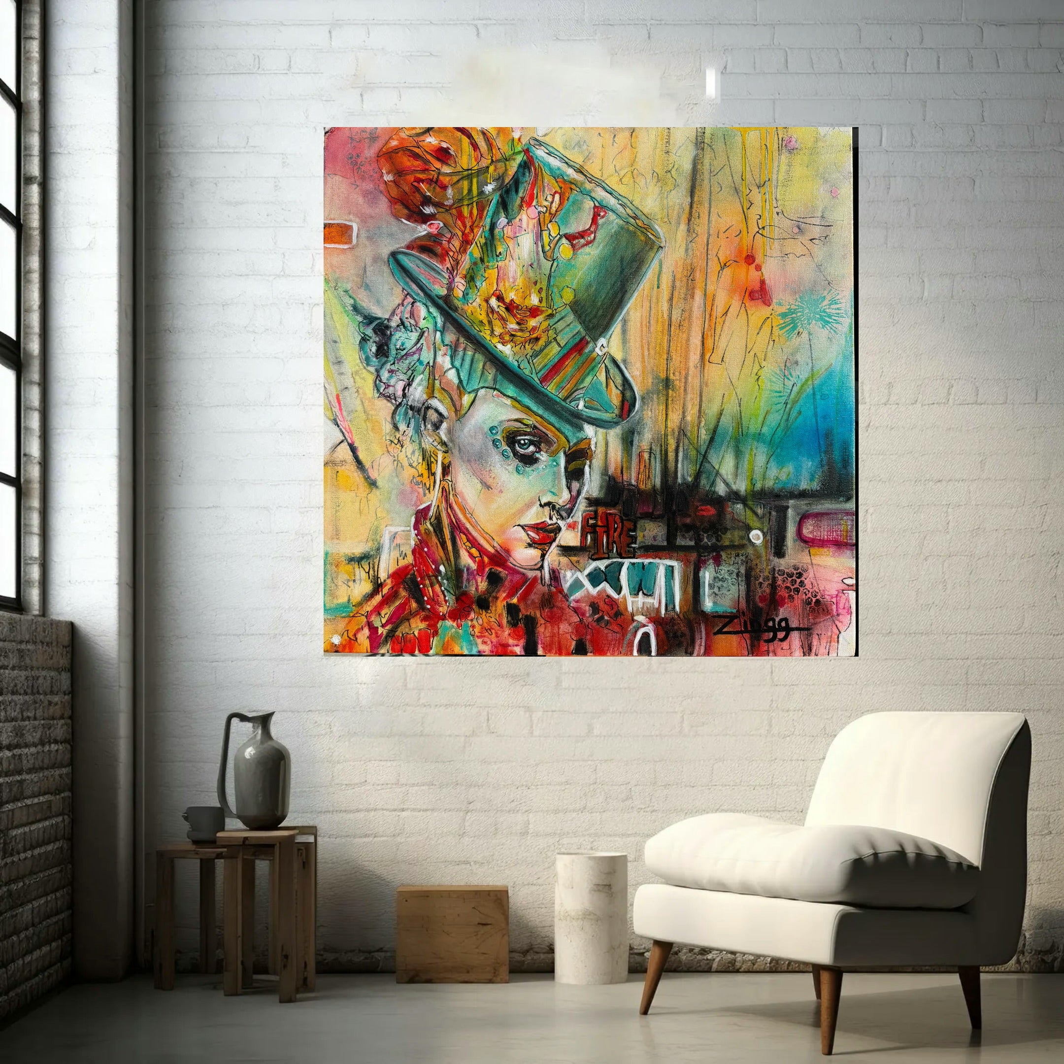 Bold Abstract Oil Painting