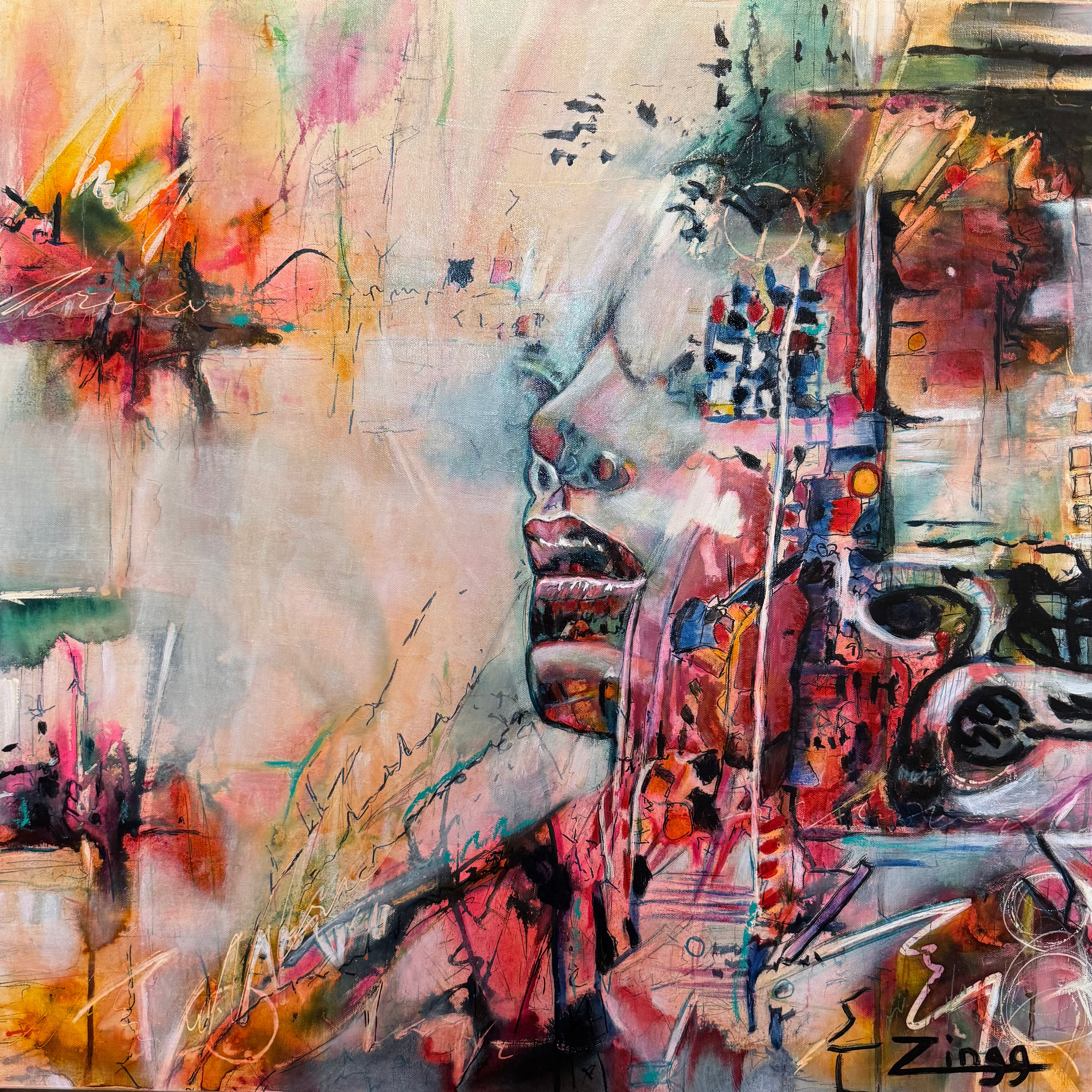 Textured Abstract Painting