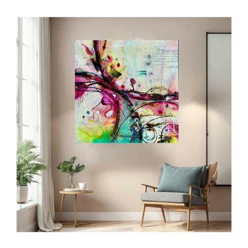 Expressive Mixed Media Abstract