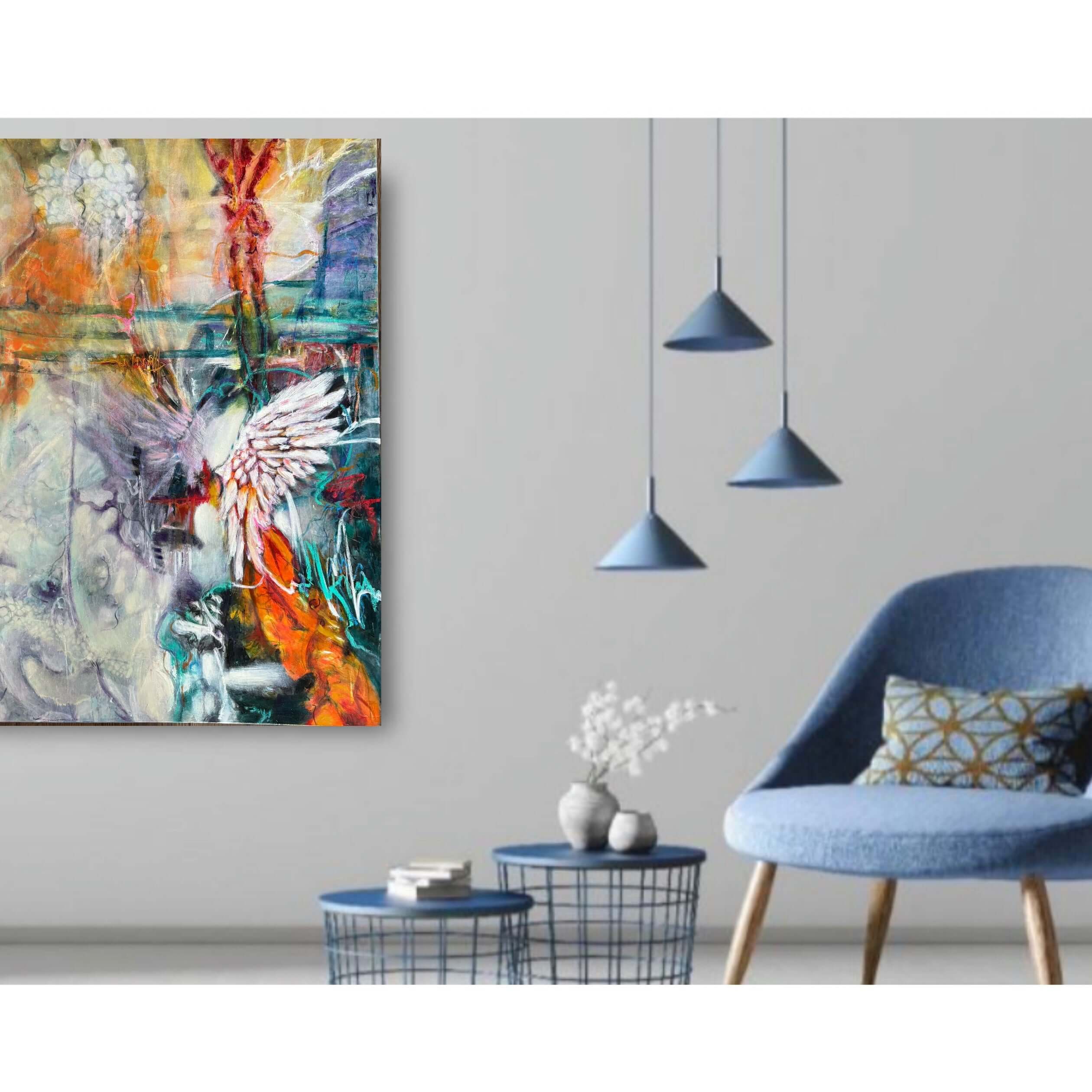 Bold Abstract Oil Painting | Whispers in Flight Canvas in oil